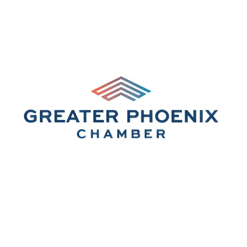 Greater Phoenix Chamber of Commerce member badge, demonstrating Wharton Carpet Cleaning's active involvement in the local Phoenix business community.